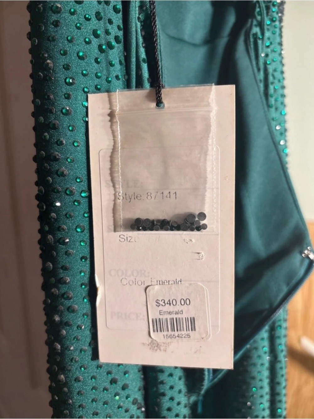 Emerald Beaded Prom Dress for Women